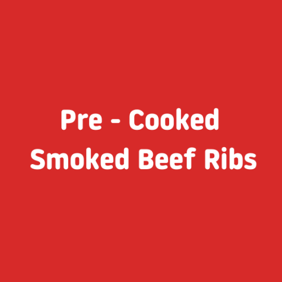 Pre - Cooked Smoked Beef Ribs 800g