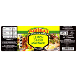 Amina's Lemon & Herb Marinade 325g