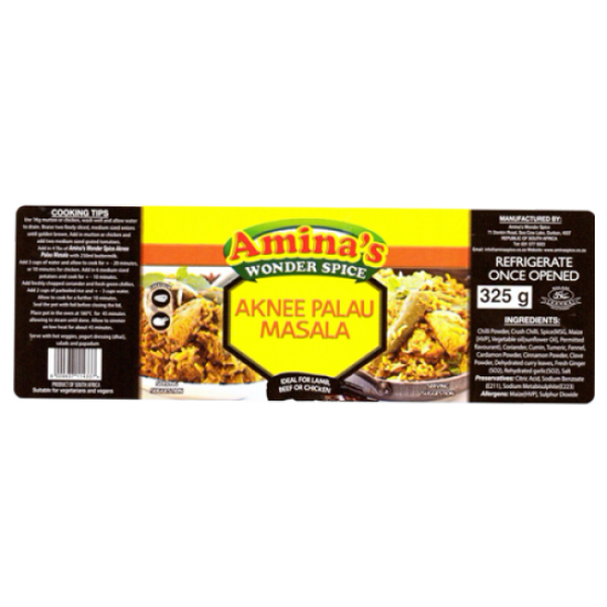 Amina's AKHNEE PALAU 325GR Amina's AKHNEE PALAU 325GR