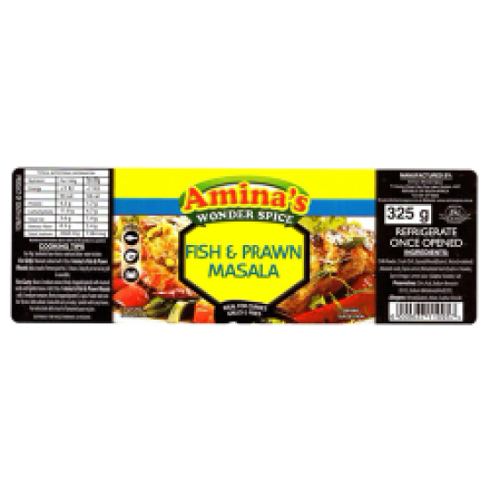 Amina's FISH & PRAWN MASALA 325G Amina's FISH & PRAWN MASALA 325G