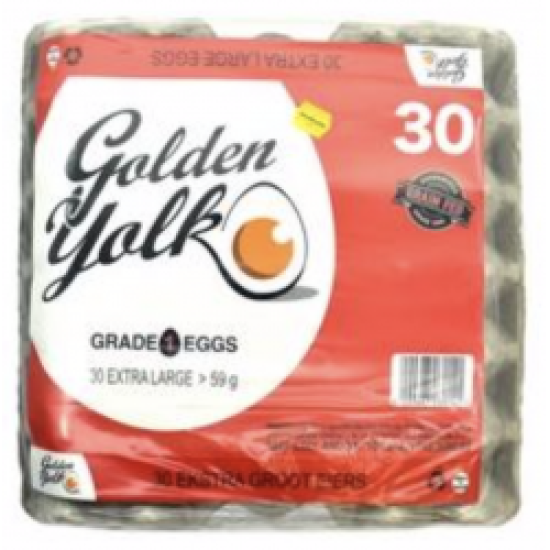 Golden Yolk Extra large Eggs 30's