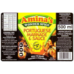 Amina's PORTUGUESE MARINADE 500ML
